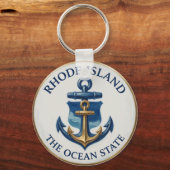 Rhode Island Anker Embleem ⚓ Sleutelhanger (Achterkant)