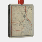 Rhode Island atlas 2 Metalen Ornament (Rechts)