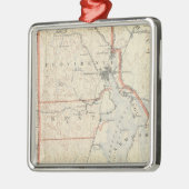 Rhode Island atlas 2 Metalen Ornament (Links)