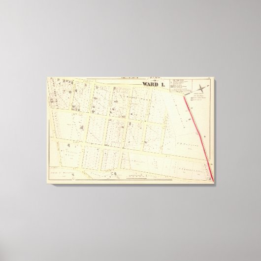 Rhode Island Atlas Map Canvas Afdruk (Voorkant)