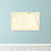 Rhode Island Atlas Map Canvas Afdruk (Insitu (Houten vloer))