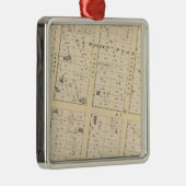 Rhode Island Atlas Map Metalen Ornament (Rechts)