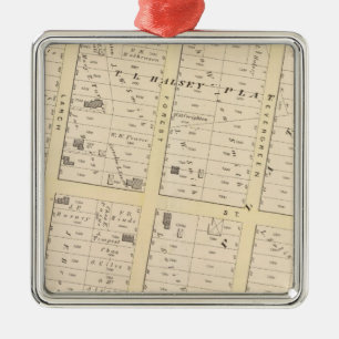 Rhode Island Atlas Map Metalen Ornament