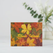 Rhode Island Autumn Leaves Briefkaart (Staand voorkant)