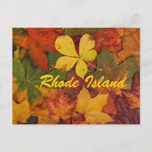 Rhode Island Autumn Leaves Briefkaart (Voorkant)