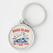Rhode Island Beach Vibes Gift Idea Sleutelhanger (Voorkant)