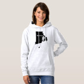 Rhode Island Belong State Map Hoodie (Voorkant volledig)