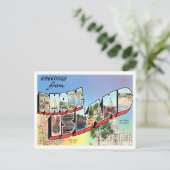 Rhode Island  Big Letters Briefkaart (Staand voorkant)