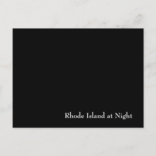 Rhode Island bij nacht Briefkaart (Voorkant)