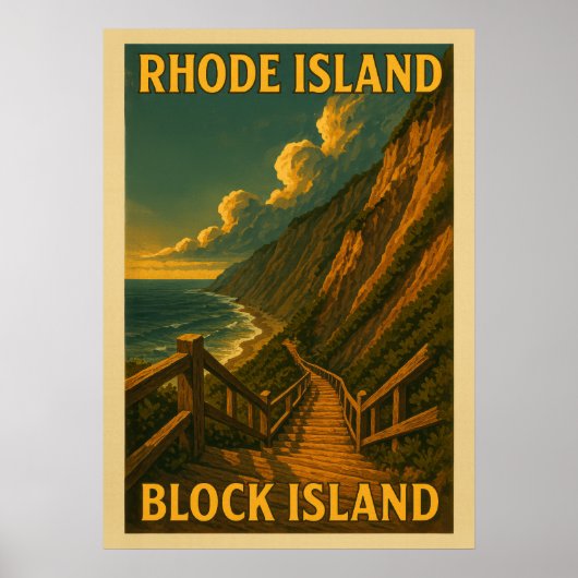 Rhode Island Block Island V01 Poster (Voorkant)