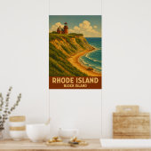 Rhode Island Block Island V02 Poster (Keuken)
