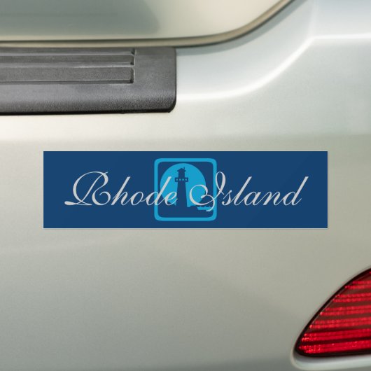 Rhode Island Blue Bumpersticker (Op auto)