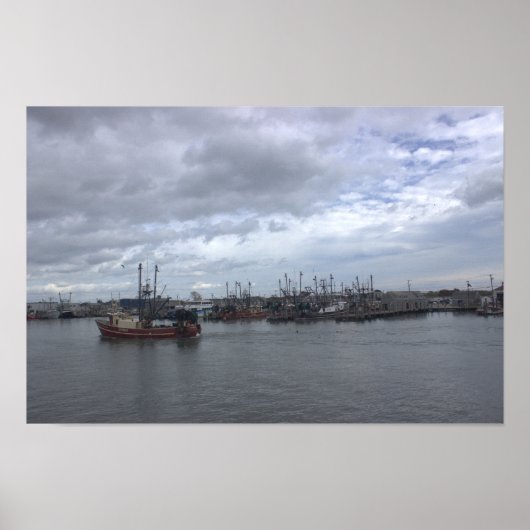 Rhode Island Boat Waterscape Poster (Voorkant)