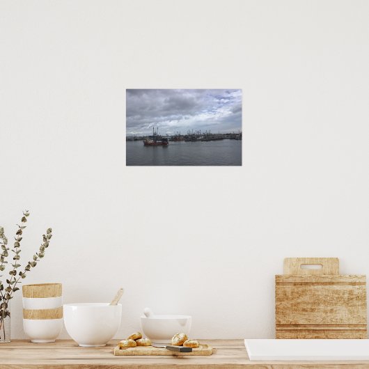 Rhode Island Boot Waterschap Poster (Keuken)