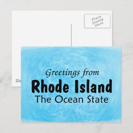 Rhode Island Briefkaart (Voorkant / Achterkant)