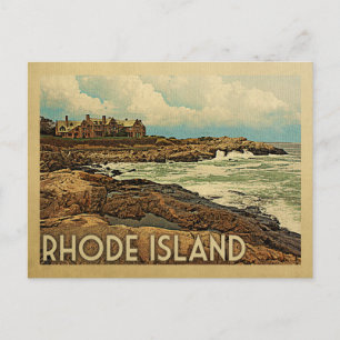 Rhode Island Briefkaart Coast Vintage Travel