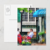 Rhode Island - Cafe Newport RI Briefkaart (Voorkant / Achterkant)