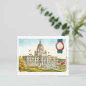  Rhode Island Capitol met Seal Briefkaart (Staand voorkant)