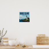 Rhode Island Capitool Haven Ocean Staat Poster (Keuken)