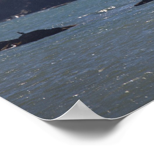 Rhode Island Cliffside Ocean Waterscape Poster (Hoek)