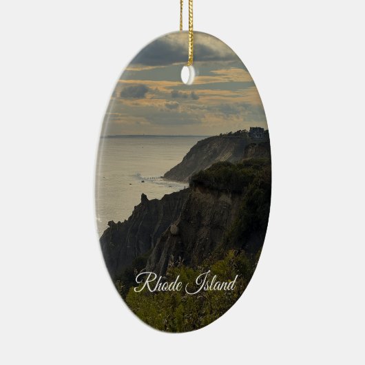 Rhode Island Cliffside Sunset Ornament (Rechts)