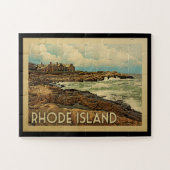 Rhode Island Coast Vintage Travel Legpuzzel (Horizontaal)