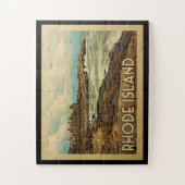Rhode Island Coast Vintage Travel Legpuzzel (Verticaal)