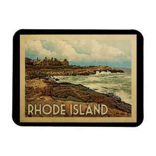 Rhode Island Coast Vintage Travel Magneet