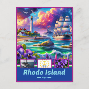 Rhode Island Coastal Elegance Schilderachtig Briefkaart
