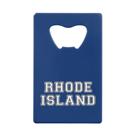 Rhode Island Creditkaart Flessenopener (Voorkant)
