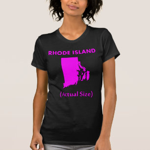 Rhode Island - Daadwerkelijke grootte T-shirt