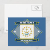 Rhode Island Diamond Briefkaart (Voorkant / Achterkant)