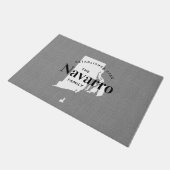 Rhode Island Familie Monogram Staat Doormat Deurmat (Schuin)