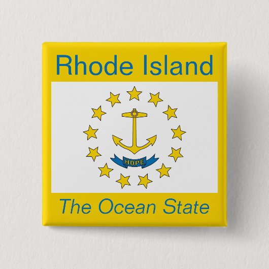 Rhode Island Flag Button (Voorkant)