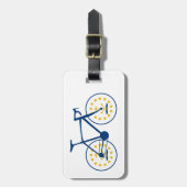 Rhode Island Flag Cycling Bagagelabel (Voorkant verticaal)
