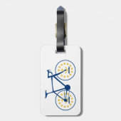 Rhode Island Flag Cycling Bagagelabel (Achterkant verticaal)