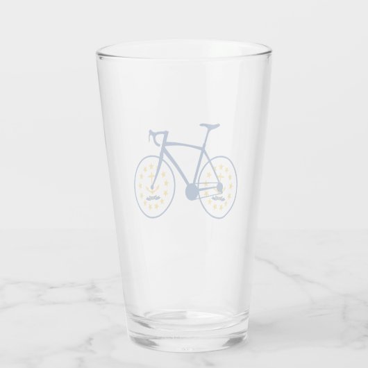 Rhode Island Flag Cycling Glas (Achterkant)