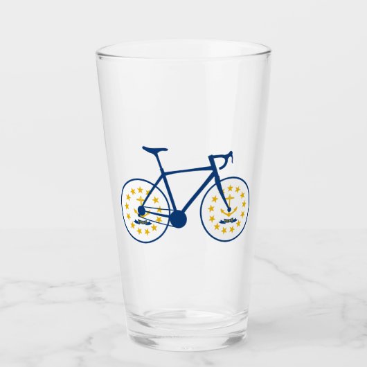 Rhode Island Flag Cycling Glas (Voorkant)