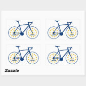 Rhode Island Flag Cycling Rechthoekige Sticker (Vel)