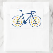 Rhode Island Flag Cycling Rechthoekige Sticker (Tas)