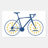 Rhode Island Flag Cycling Rechthoekige Sticker (Voorkant)
