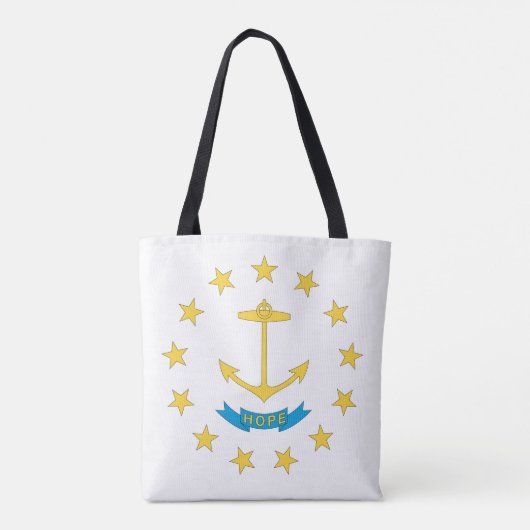 RHODE ISLAND Flag Design - Tote Bag (Achterkant)