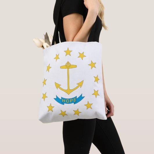 RHODE ISLAND Flag Design - Tote Bag (Dichtbij)