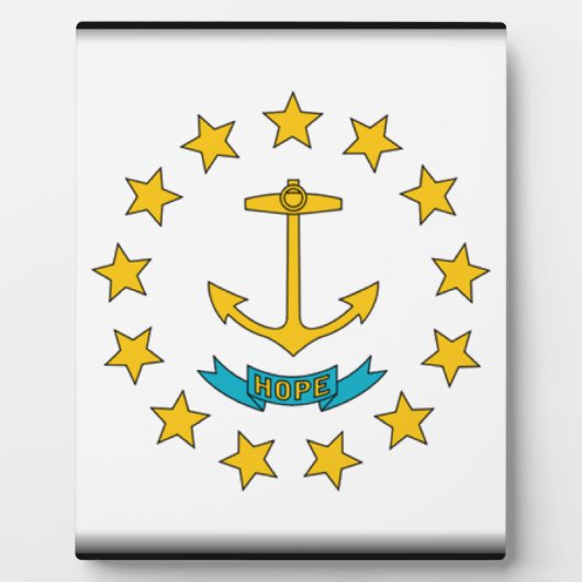 Rhode Island Flag Fotoplaat (Voorkant)
