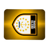 Rhode Island Flag Magneet (Horizontaal)