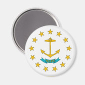 Rhode Island Flag Magnet (Voorkant / Achterkant)