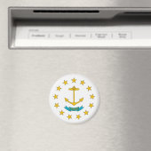 Rhode Island Flag Magnet (Insitu (Vaatwasser))