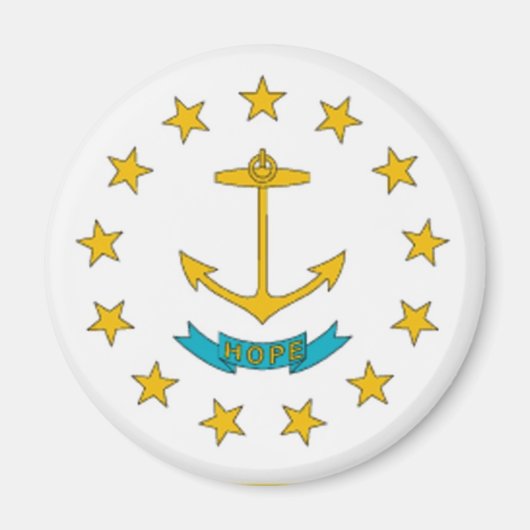 Rhode Island Flag Magnet (Voorkant)