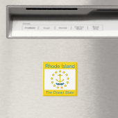 Rhode Island Flag Magnet (Insitu (Vaatwasser))