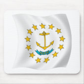 Rhode Island Flag Mousepad Muismat (Voorkant)